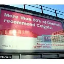 colgate misleading ad, cherry picking data